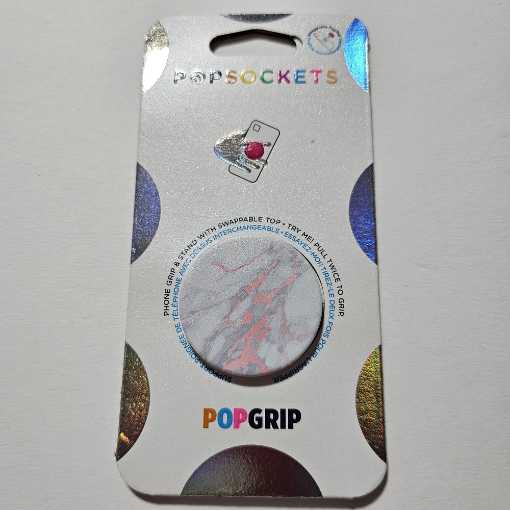 Popsocket - Rose Gold Lutz Marble